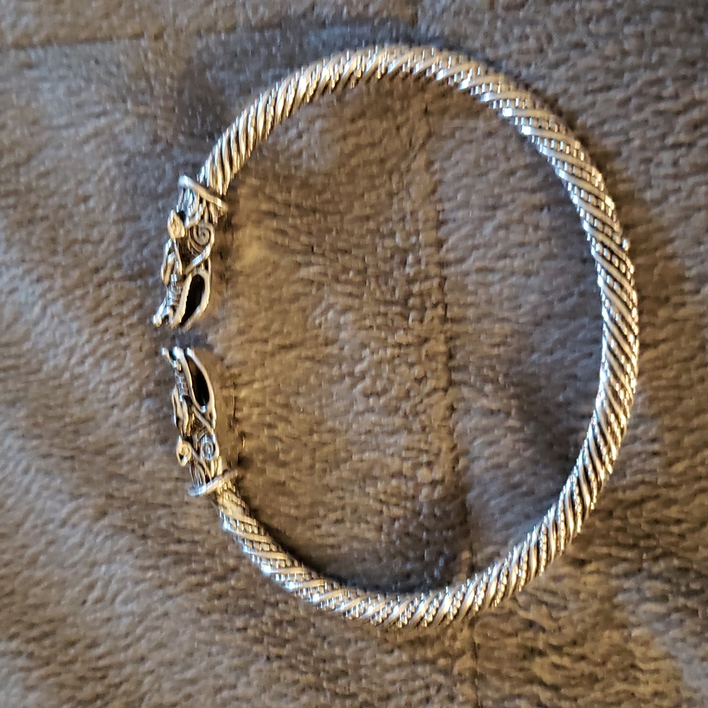 New, viking inspired bracelet,  silver tone